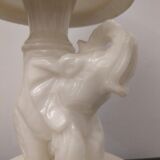 Elephant lamp in alabaster