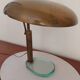 Italian Desk lamp  1950 brass and glass