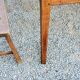 Farm table nineteenth century feet spindles 251cm and its 2 benches