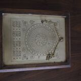 Drink with wooden keys solar perpetual calendar