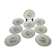 Lot of 9 porcelain plates the Amandine