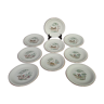Lot of 9 porcelain plates the Amandine