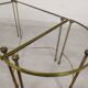 Golden brass coffee tables