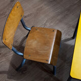 Vintage early childhood school table and chair.