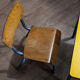 Table et chaise d’école petite enfance vintage