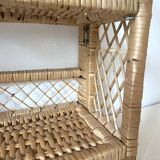 Vintage rattan shelf