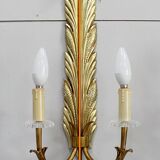 Paire d’appliques en bronze doré – 1950