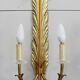 Pair of golden bronze appliques - 1950