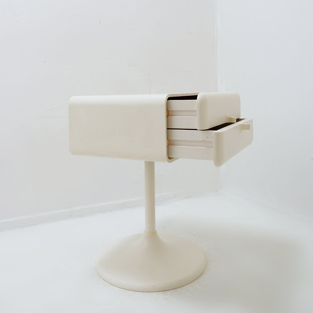 Side table/small bedside table Space Age Tulip Foot by Lusch Product - Germany 1970s
