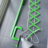 Industrial accordion scissors lamp
