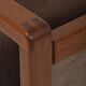 Danish vintage magazine holder in teak with leather, 1970s