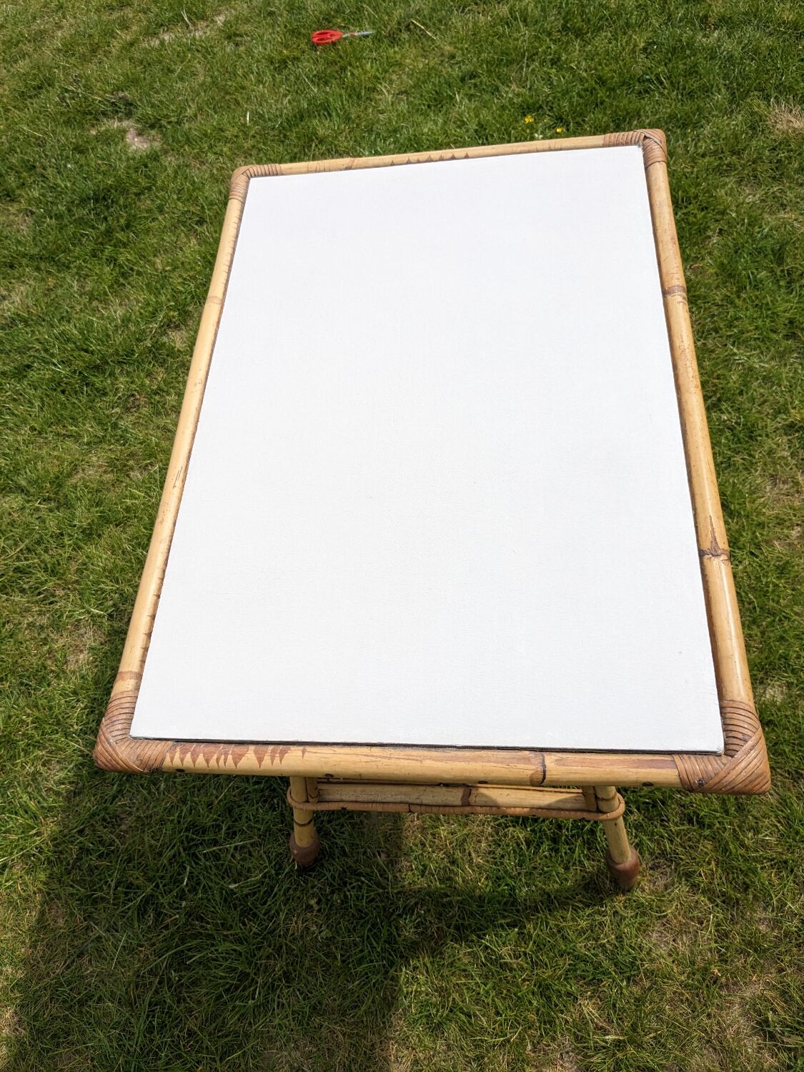 Rattan coffee table with drawer