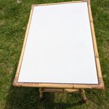 Rattan coffee table with drawer