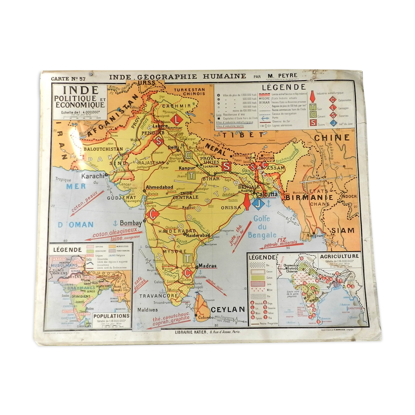 School map India No.57 and 57 bis