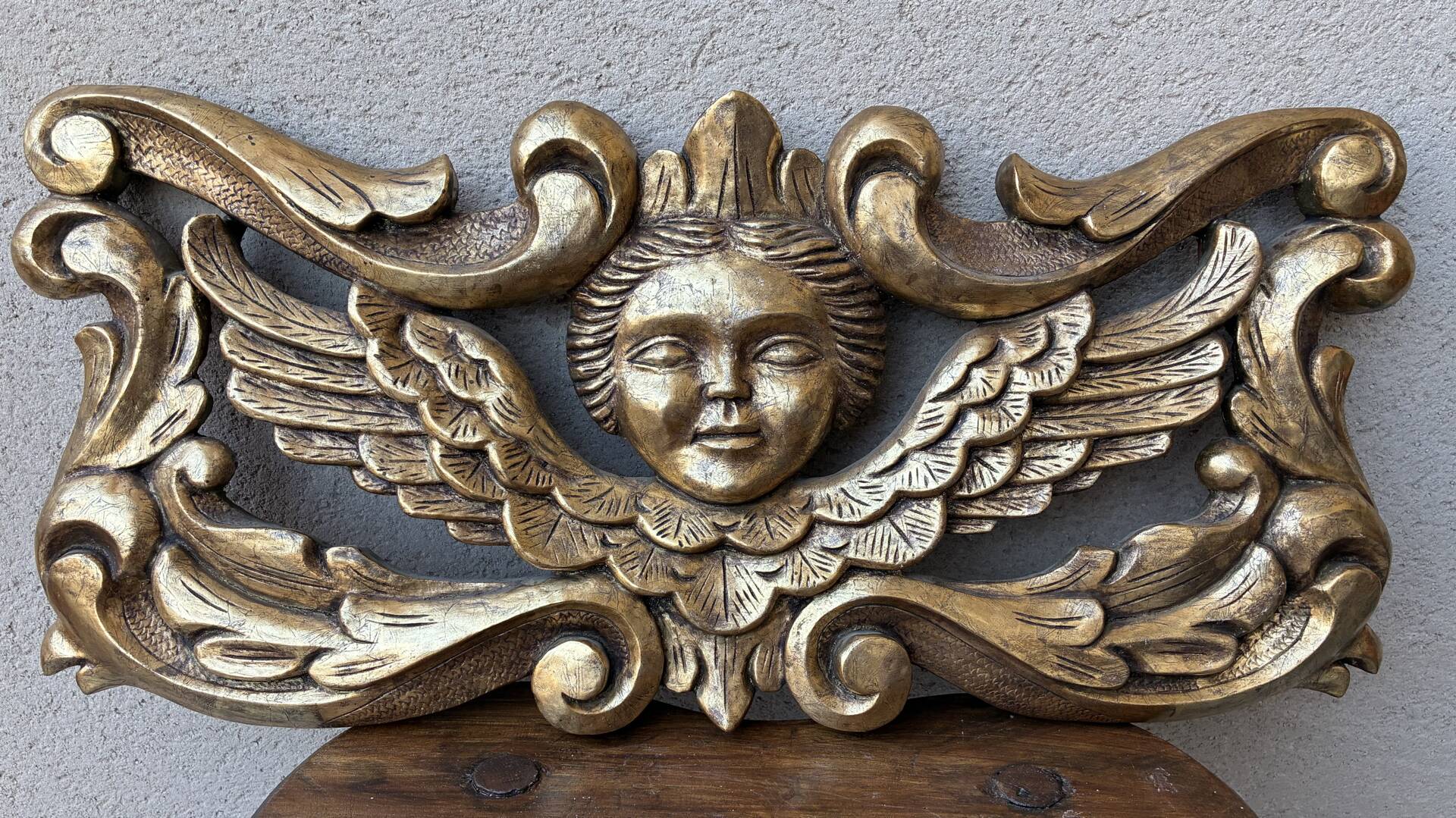 Italian bas-relief cherub