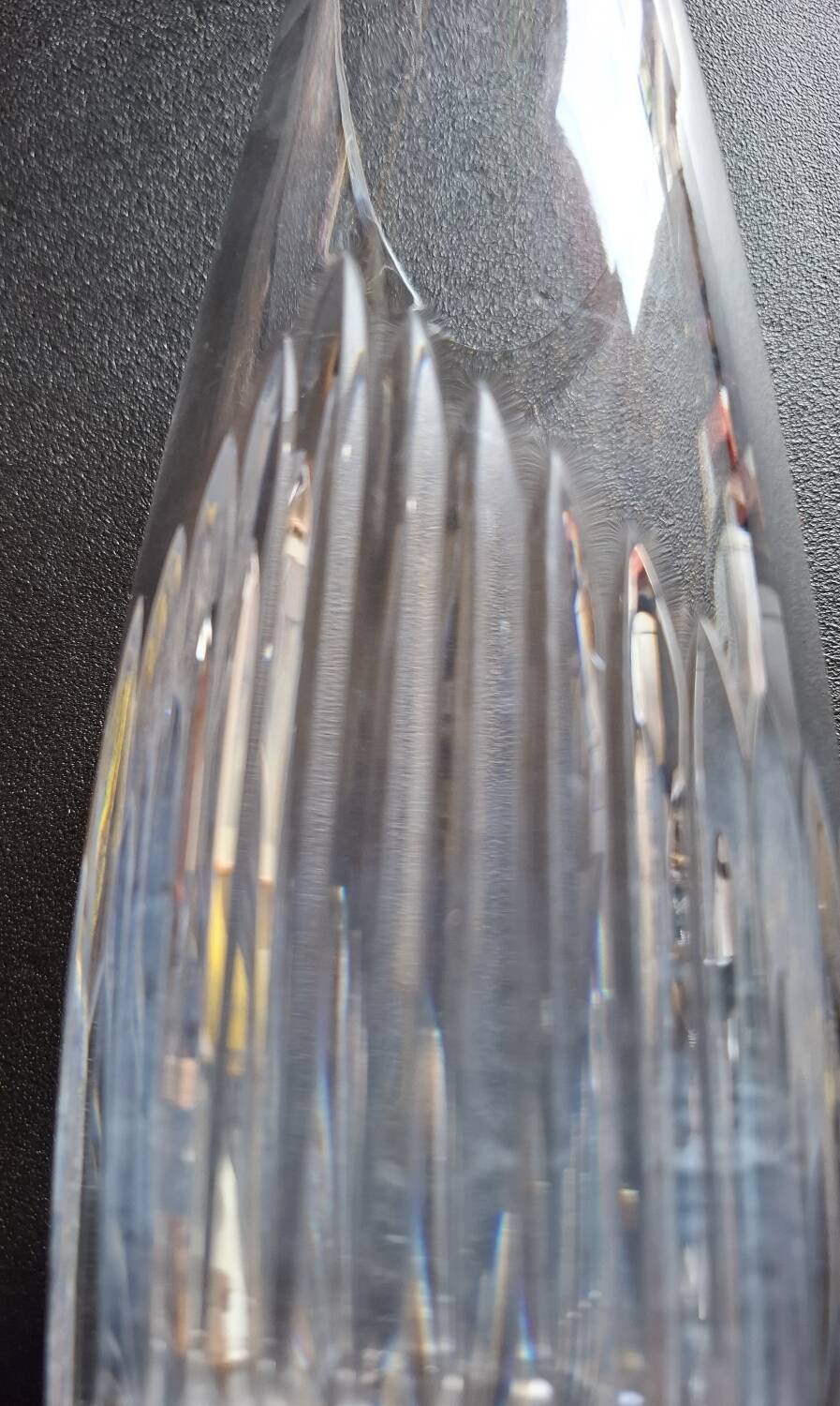 Designer crystal vase