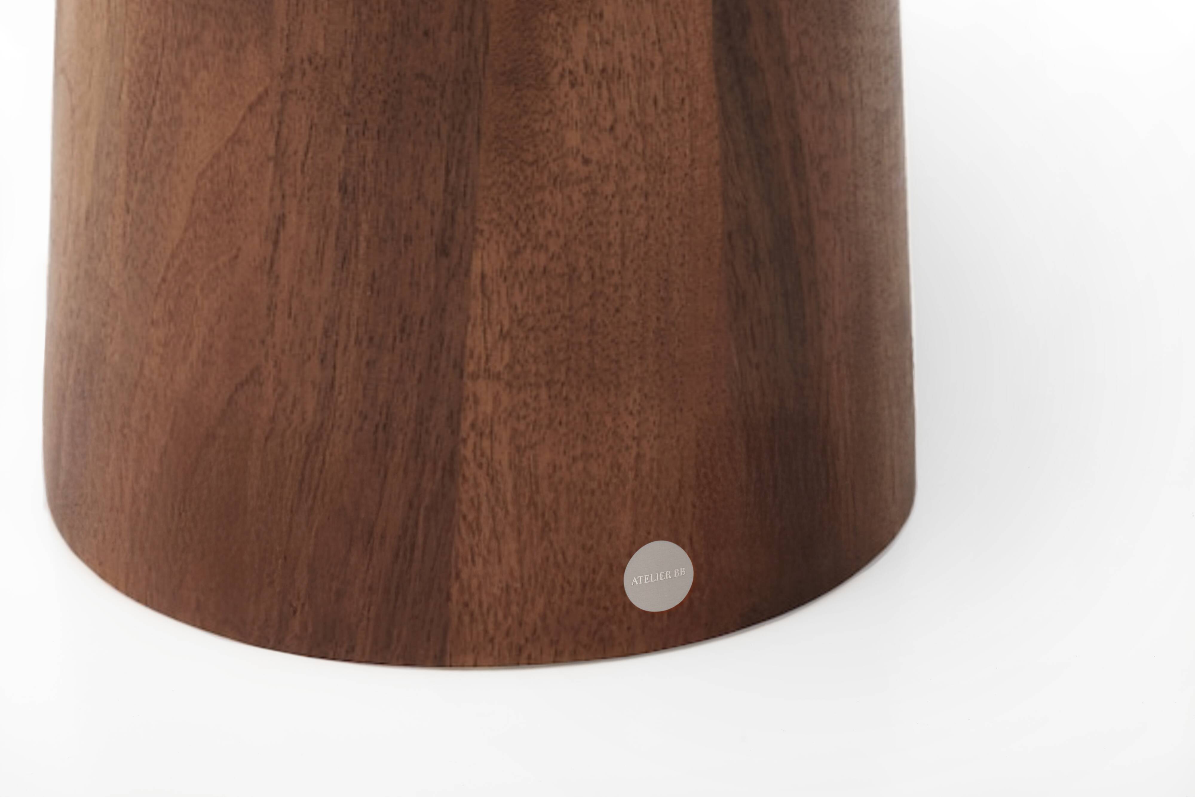 Handcrafted w/ Plaster - Contemporary Textured Dining Table “Cone”- Round 120