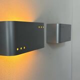 Pair of vintage wall lights, metal, France 1970