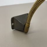 Rare adjustable diabolo brass stilnovo style wall ceiling light, italy 1950