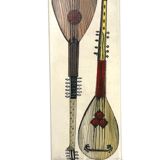 Piero Fornasetti, mandolins cigars Box, Milan Italy, ca. 1960s