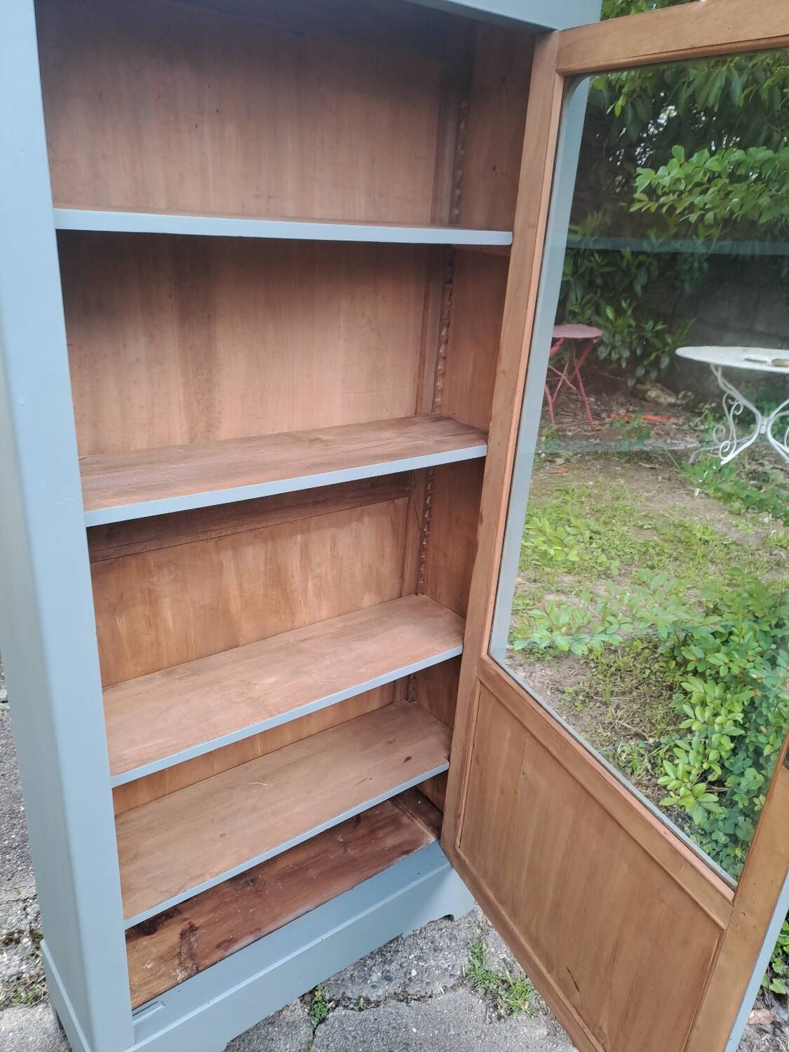 Armoire une porte vitrée  fin 19ème
