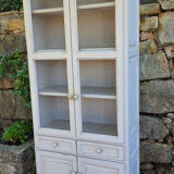 Large taupe gray chicken coop buffet