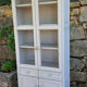 Large taupe gray chicken coop buffet