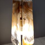 Orange Murano Glass and Brass Pendant by La Murrina, Italy, 1980s