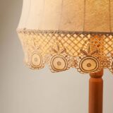 Lampadaire en bois et textile de Suède