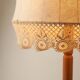 Lampadaire en bois et textile de Suède