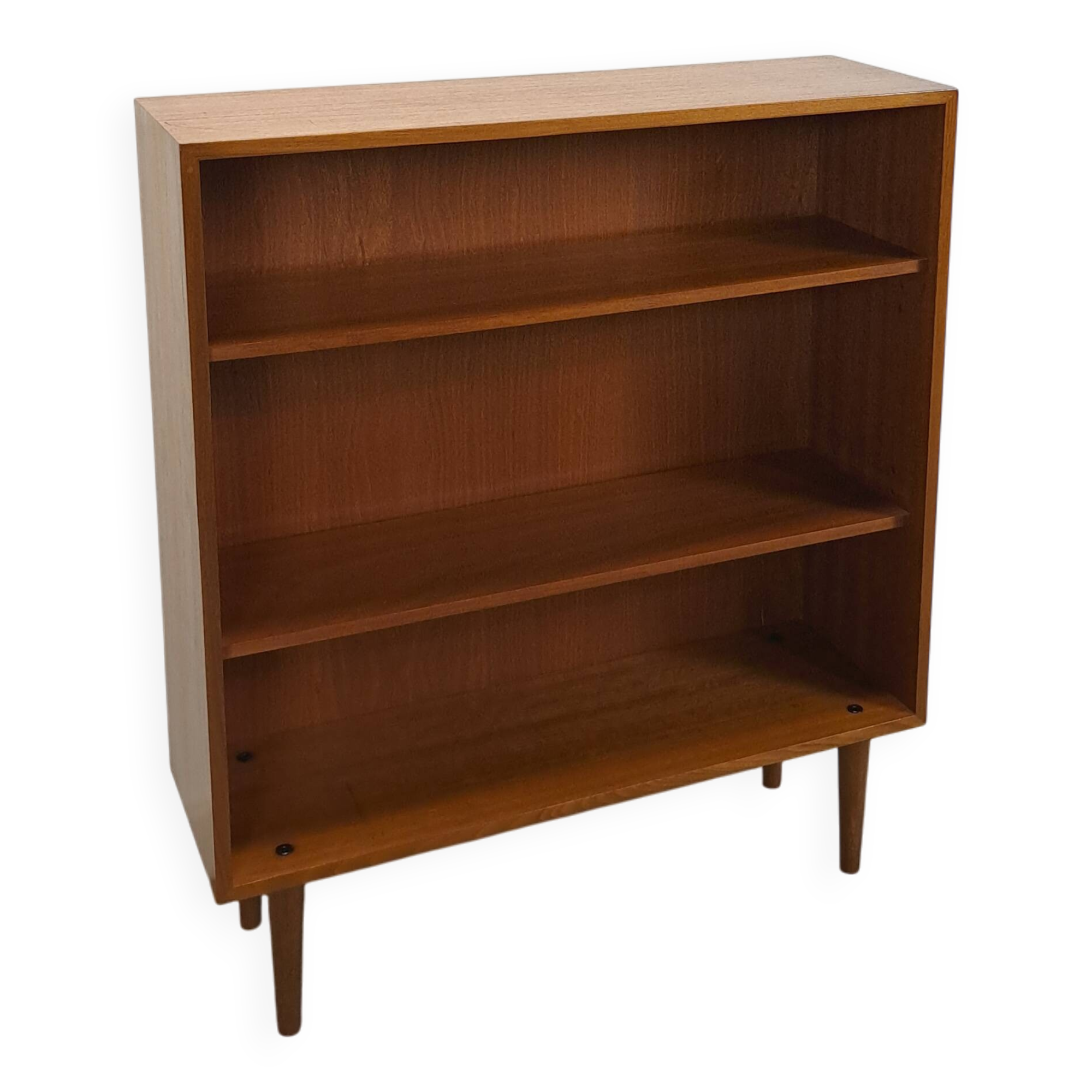 Noten fineer boekenkast LP kast met legplanken nr. 1