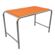 Bureau vintage en skai orange et chrome des années 70