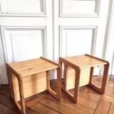 Pair of end tables, coffee tables or bedside tables