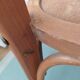Pair of wooden bistro chairs