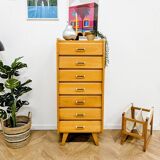 Vintage chest of drawers with tapered legs