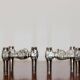 Pair of Vintage Brutalist Style Candle Holder by Stoff Nagel
