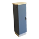 Small Mado 1960 kitchen column unit in yellow formica restyled in blue