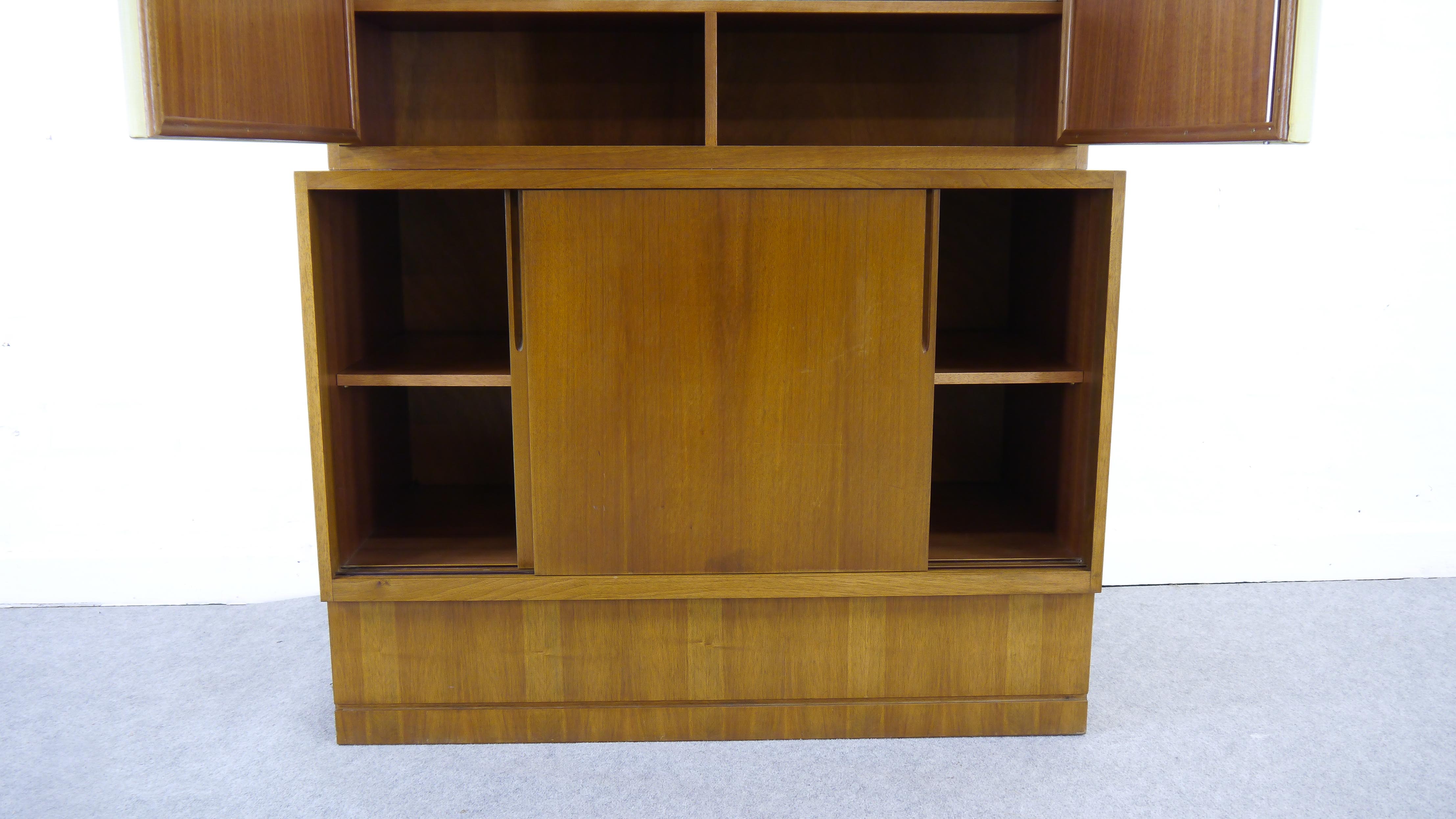 Sideboard-Highboard with Bar by Franz Ehrlich for DW Hellerau, Bauhaus