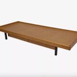 Lit en bois vintage avec tiroirs, Pays-Bas, 1960 design Lit de