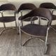 Series of 4 Italian armchairs by Otto Gerdau 1970s