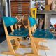 Chaise enfant Casala vintage bleu/vert