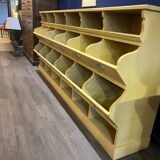 Painted seed merchant's shop furniture