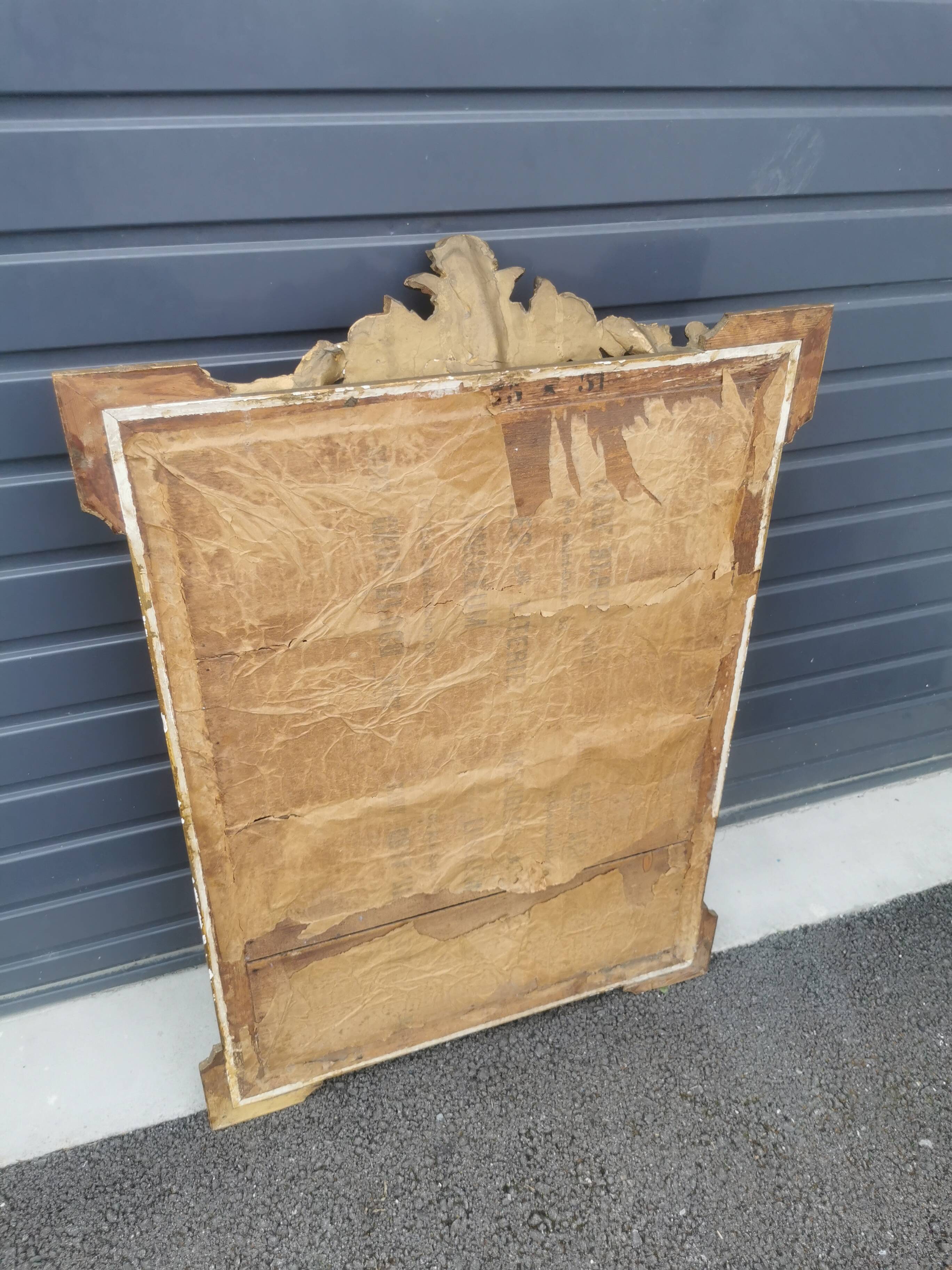 Louis XV style gilded mirror