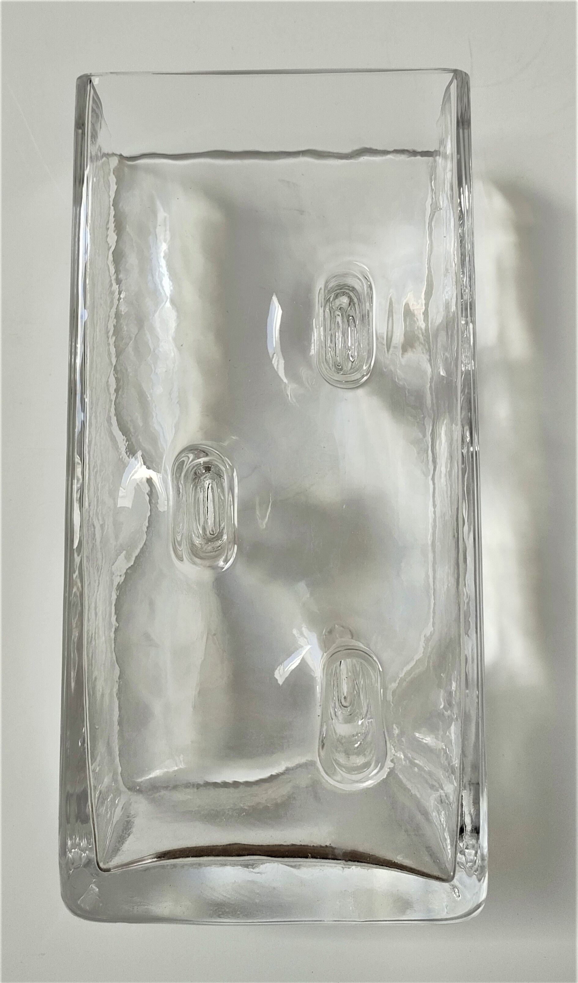 Design glass vase by Claus Josef Riedel 60s-70s