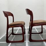 Pair of Baumann sled chairs