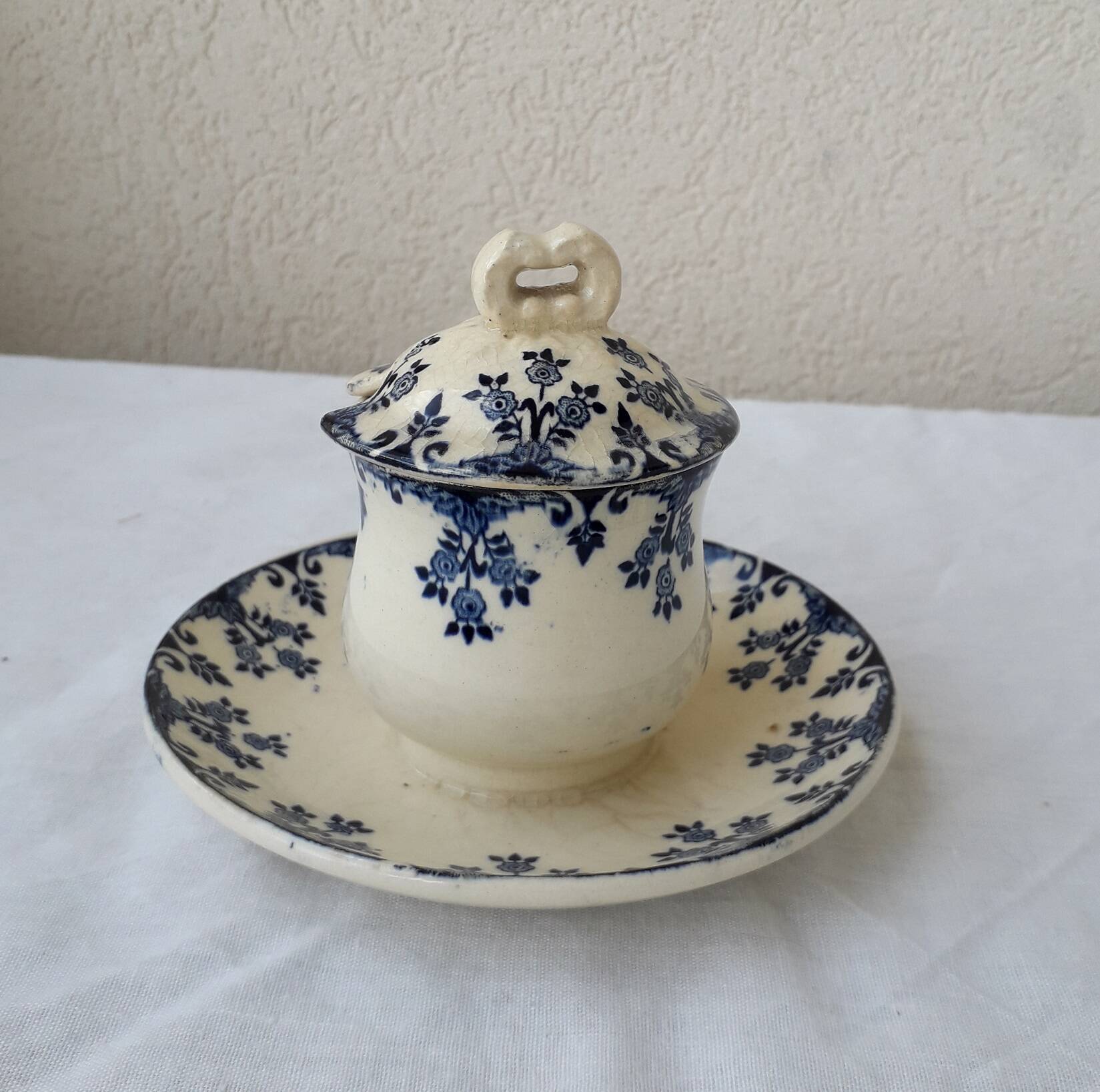 Gien ironstone mustard pot