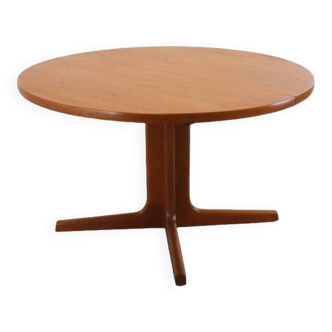 Round Danish 2x extendable dining table 'Sibberup'