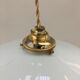 Pair of suspensions in white opaline