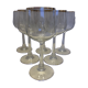 5 Cut crystal wine glasses