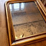 Antique Louis-Philippe mirror "Philomène" gold leaf